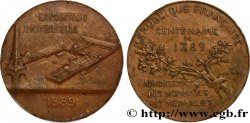 TERZA REPUBBLICA FRANCESE Médaille, Exposition Universelle, Centenaire de 1789
