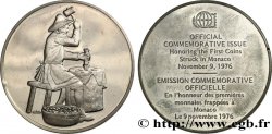 MONACO Médaille commémorative, Premières monnaies frappées à Monaco