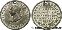 GREAT-BRITAIN - VICTORIA Médaille , 60e année de règne de la reine Victoria