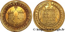 ESPAÑA - ISABEL Y FERNANDO Médaille, reproduction du Double excellente