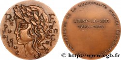 QUINTA REPUBBLICA FRANCESE Médaille, 20e anniversaire de la municipalité d’union démocratique