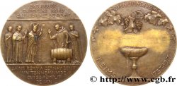 III REPUBLIC Médaille, Bas relief, cathédrale de Reims