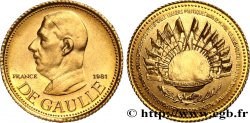 CINQUIÈME RÉPUBLIQUE Médaille, Charles De Gaulle