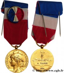 CINQUIÈME RÉPUBLIQUE Médaille, Honneur et Travail, Vermeil