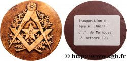 FRANC-MAÇONNERIE - PARIS Médaille, Inauguration du temple Egalité, Ordre de Mulhouse
