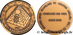 FRANC-MAÇONNERIE - PARIS Médaille, Grande loge française de Memphis Misraïm, Allumage des feux