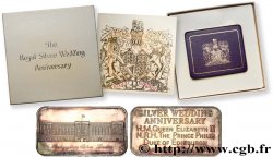 GRANDE-BRETAGNE - ÉLISABETH II Médaille, Noces d’argent de la Reine Élisabeth II SUP