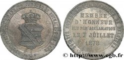 BELGIQUE - ROYAUME DE BELGIQUE - LÉOPOLD II Médaille, Membre d’honneur, Société royale de numismatique