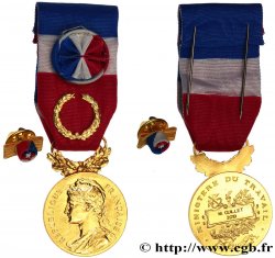 V REPUBLIC Médaille d’honneur du Travail, Grand Or, second modèle