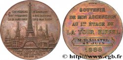 DRITTE FRANZOSISCHE REPUBLIK Médaille de l’ascension de la Tour Eiffel (1er étage)