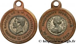 SECOND EMPIRE Médaille, Mariage de Napoléon III et Eugénie XF