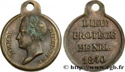 HENRI V COMTE DE CHAMBORD Médaillette, Dieu protège Henri