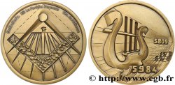 FRANC - MAÇONNERIE Médaille, La Parfaite Harmonie, 175e anniversaire SUP