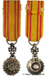 TUNISIE Médaille, Miniature, Étoile du chevalier, Ordre du Nichan al Iftikhar
