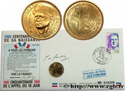 FUNFTE FRANZOSISCHE REPUBLIK Enveloppe “Timbre médaille”, Centenaire de la naissance du Général de Gaulle