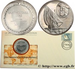 LES MÉDAILLES DES GRANDS EXPLORATEURS Enveloppe “Timbre médaille”, Dias contourne le Cap de la Bonne-Espérance