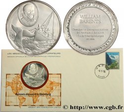 THE GREAT EXPLORERS  MEDALS Enveloppe “Timbre médaille”, Barents découvre le Spitzberg