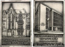 LES CAISSES D ÉPARGNE Plaque, Inauguration de la Caisse d’Épargne de Roubaix