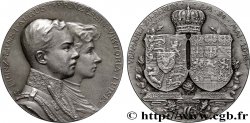 ALEMANIA - BRUNSWICK-LUNEBURGO-CALENBERG Médaille, Mariage de la Princesse Victoria Louis de Prusse avec le Duc Ernst Auguste de Brunswick-Lünebourg