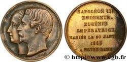 ZWEITES KAISERREICH Médaille, Mariage de Napoléon III et d’Eugénie