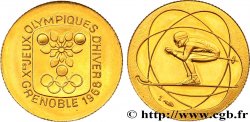 FUNFTE FRANZOSISCHE REPUBLIK Médaille, Xes Jeux Olympiques d’Hiver de Grenoble