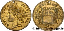 TROISIÈME RÉPUBLIQUE Médaille, Souvenir du tirage au sort