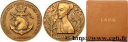 VIERTE FRANZOSISCHE REPUBLIK Médaille, Compagnie des messageries maritimes, Laos