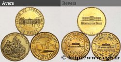 BUILDINGS AND HISTORY Médaille touristique, Lot de 3 ex.