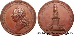 LOUIS XV DIT LE BIEN AIMÉ Médaille, Stanislas Leszczynski, Inauguration de sa statue TTB+