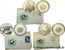 LES MÉDAILLES DES NATIONS DU MONDE Médaille, Lot de 3 ex., Argentine, Bangladesh et Bresil