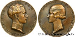 BELGIQUE - ROYAUME DE BELGIQUE - RÈGNE DE LÉOPOLD III Médaille, Léopold III et Astrid XF