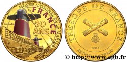 SEA AND NAVY : SHIPS AND BOATS Médaille touristique, 50 ans du paquebot France