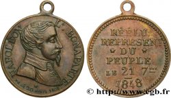 DEUXIÈME RÉPUBLIQUE Médaillette, reÉlection du représentant du peuple TTB