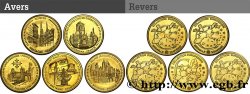 TOURISTIC MEDALS Lot de 5 médailles, Collection européenne