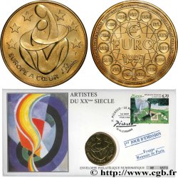 V REPUBLIC Enveloppe “timbre médaille”, Ecu Europa