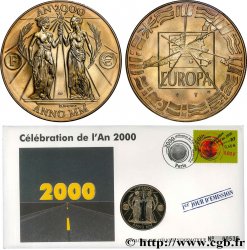 FUNFTE FRANZOSISCHE REPUBLIK Enveloppe “timbre médaille”, Passage dans le IIIe millénaire