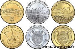 FRANCIA Médaille, Cité de Carcassonne, lot de 3 ex.