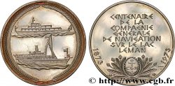 QUINTA REPUBLICA FRANCESA Médaille, Centenaire de la Compagnie Générale de Navigation sur le Léman