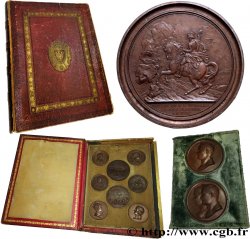 GESCHICHTE FRANKREICHS Coffret Révolution et Napoléon Ier contenant des tirages en étain bronzé SS