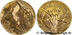 QUINTA REPUBLICA FRANCESA Médaille de voeux, source de joie