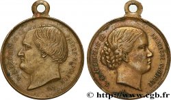 ZWEITES KAISERREICH Médaille, Jérôme Napoléon et Clotilde de Savoie