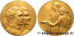 BÉLGICA - REINO DE BÉLGICA - ALBERTO I Médaille, Mariage du Prince Léopold et Princesse Astrid