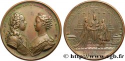 LOUIS XV THE BELOVED Médaille, Mariage de Louis XV et de Marie Leszczynska