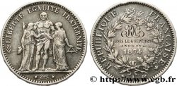 III REPUBLIC 5 francs Hercule, transformé en médaille de mariage