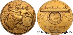 CUARTA REPUBLICA FRANCESA Médaille, Compagnie Transatlantique, Île-de-France