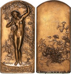 ART, PAINTING AND SCULPTURE Plaque, FLore, refrappe AU