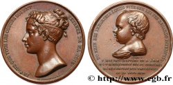 LOUIS XVIII Médaille, Baptême du duc de Bordeaux TTB