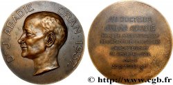 ALGÉRIE - TROISIÈME RÉPUBLIQUE Médaille, Au docteur Jules Abadie