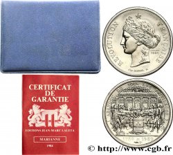 V REPUBLIC Médaille, Marianne et Abandon des privilèges