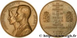LUXEMBOURG - GRAND-DUCHÉ DE LUXEMBOURG - JEAN Médaille, Mariage de Joséphine-Charlotte de Belgique et du Prince Jean, Grand Duc du Luxembourg